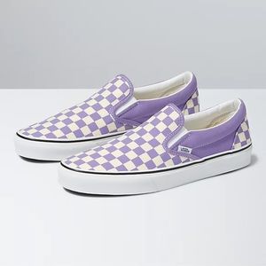 Purple Checkered Vans!
